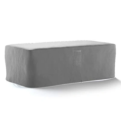 Image de HBCOLLECTION® Housse Haute résistance 500D pour Table Salon de Jardin Gris (145x130 H76cm)