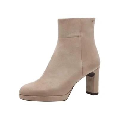 Image de Tamaris Bottines à talons hauts, Femme, Taille: 41, Taupe Textile