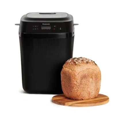 Image de Panasonic SD PN100KXE Mini Machine à Pain Automatique, 4 Programmes Sans Gluten, Design Compact, 18 Automatiques, Écran LCD, Noir