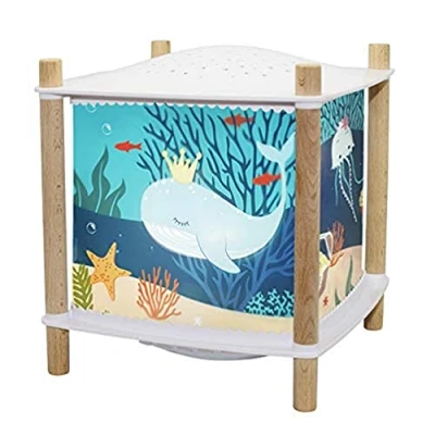 Image de Trousselier Océan Veilleuse Bébé Musicale et Lumineuse Enfant Lanterne ReVOLUTION 2.0 Cadeau Naissance Rechargeable USB Projecteur Ciel Etoilé Detecteur de Pleurs
