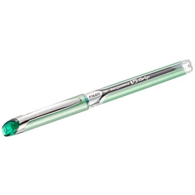 Image de Pilot Hi Tecpoint V5 Grip Liquid Ink Roller Pen Green Fine Point (Box of 12 units)