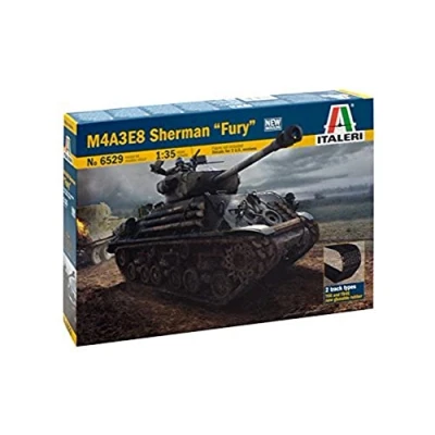 Image de Italeri 1/35 M4A3E8 Sherman Fury Maquette Plastique à Assembler, I6529