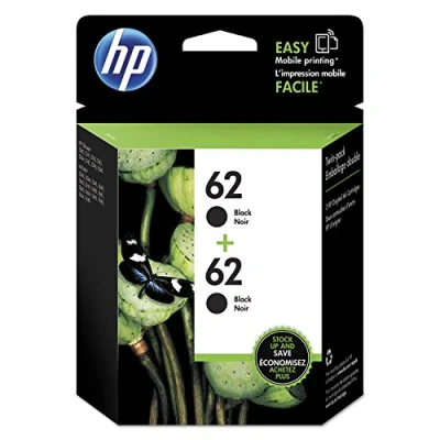 Image de HP 62 cartouche d&#039;encre Original Noir Multipack Cartouches (Original, Encre à pigments, Noir, HP, Officejet 8040 with Neat e All in One, ENVY 8000 One
