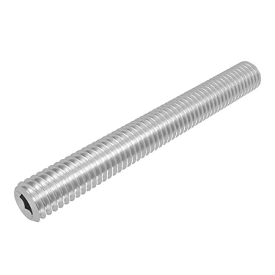 Image de Vis sans tête SECCARO à pointe conique M6 x 50 mm, acier inoxydable V2A VA A2, DIN 913 / ISO 4026, six pans creux, 20 pièces