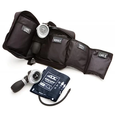 Image de ADC Kit de L’Urgentiste à 4 Brassards Diagnostix Multikuf 732, avec Sphygmomanomètre Anéroïde Palmaire Professionnel