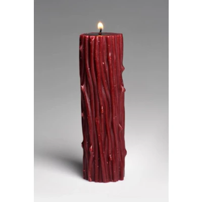 Image de Bougie À Gouttelettes D&#039;épines Rouge