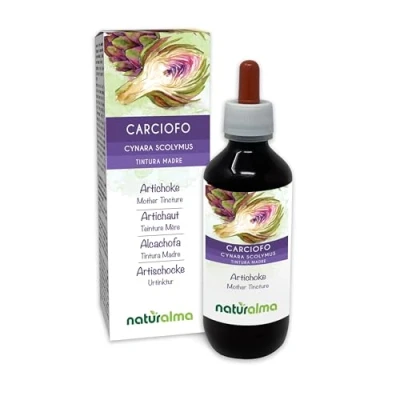 Image de Artichaut (Cynara scolymus) feuilles Teinture Mère sans alcool Naturalma Extrait liquide gouttes 200 ml Complément alimentaire Végétalien ou végan