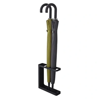 Image de Yamazaki 7931 Grind Porte Parapluie, Noir, Acier/Polypropylène, Minimaliste, 23.5 x 6.5 24.3 c m