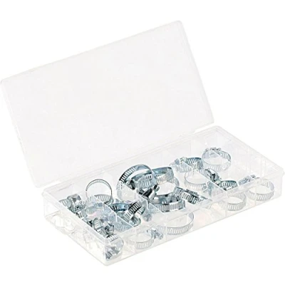 Image de Colliers de serrage AGT 26 pièces Zingué Collier à bande perforée Simple