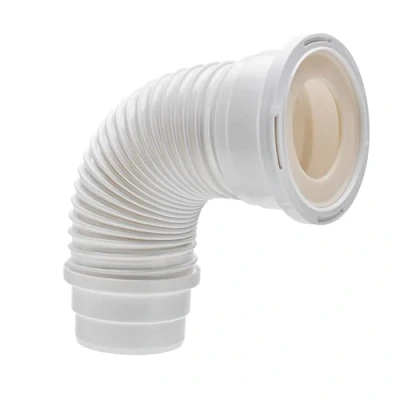 Image de Wirquin RWC1090 Pipe wc Soupless flexible, longue ajustement 320 à 520 mm, coller pour évacuation toilette, blanc