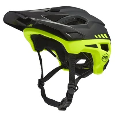 Image de O&#039;NEAL Casque de Vélo I VTT Dynamique avec Larges Trous d&#039;Aération Norme Sécurité EN1078 Trailfinder Helmet Split V.20 Homme et Femme Jaune Néon Taille L/XL