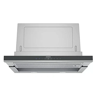 Image de Siemens iQ700 LI67SA671 hotte Semi intégrée (semi encastrée) Noir, Acier inoxydable 717 m3/h A
