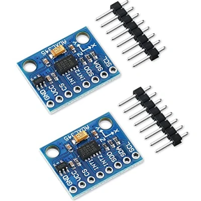 Image de 2 Accéléromètres ADXL345 3 Axes GY 291 Module de Capteur Gravité Numérique d&#039;Accélération Inclinaison compatible avec Arduino Raspberry Pi