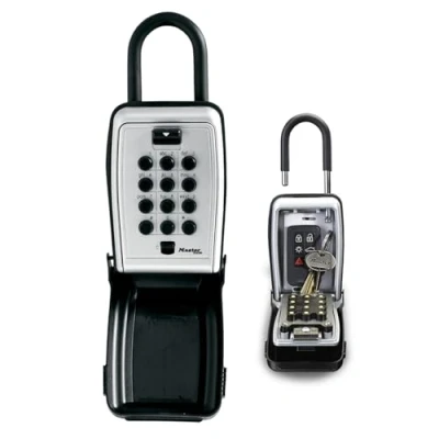 Image de Master Lock Boite a Clef avec boutons poussoirs, à Anse,11.7 x 7.9 5.2 cm