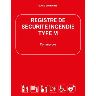 Image de Registre de sécurité incendie Type M : Commerces: Complet et Conforme à la réglementation ERP Code Travail Habitation ... suivant le construction
