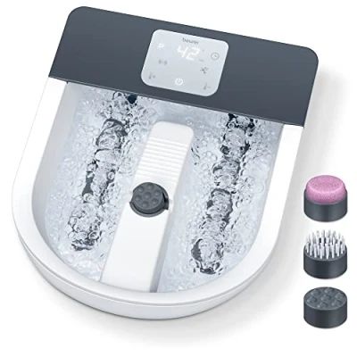 Image de Beurer FB 60 bain de pieds avec fonction massage, chauffage l&#039;eau jusqu&#039;à 48C, utilisable à chaud et froid, adapté la pédicure aux soins des pieds, une pointure 51