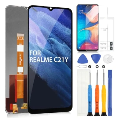 Image de ARSSLY Écran LCD pour Oppo Realme C21Y RMX3263 RMX3261 Affichage 6,5&quot; Digitizer Tactile Remplacement Assemblée avec Outils