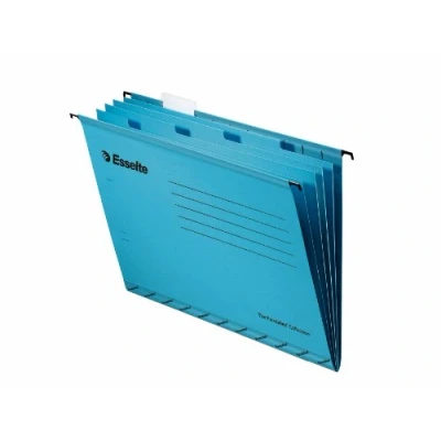 Image de Esselte Pendaflex Dossier suspendu avec 4 intercalaires Fond V Bleu A4 Boîte de 10 (Import Royaume Uni)
