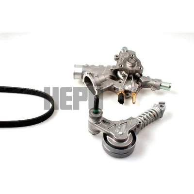 Image de HEPU PK03341 Pompe à eau+Jeu de courroie trapézoïdale nervures avec sonde température du moteur OPEL: Corsa D 3/5 portes, C portes