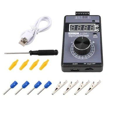 Image de Telituny GéNéRateur de Signaux Courant Et Tension, Signal Portable Dc 0 10 V 0/4 20 Ma, Affichage RéGlable à 4 Chiffres, Utilisé Pour Plc, DéBogage Panneau, Test D&#039;éQuipement