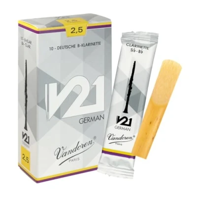 Image de Anche Vandoren clarinette en si bémol allemand V21 Taille : 2 1/2