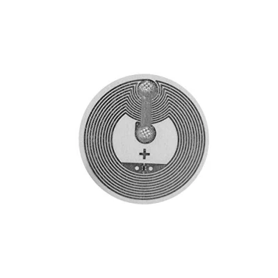 Image de Dongyang Tags NFC Puce NTAG216 888 Octets de Mémoire Étiquettes Autocollantes Rondes et Transparentes Force Numérisation élevée avec un Design Ultra fin Colle Forte (50)