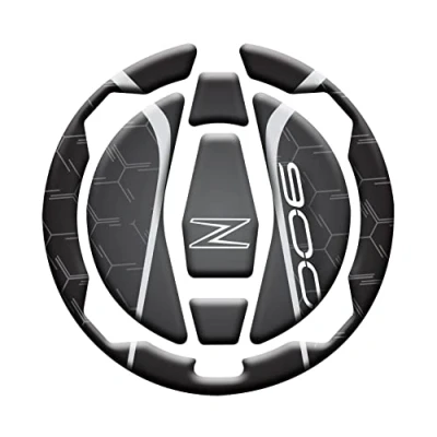 Image de PROTECTION BOUCHON RÉSINÉ ADHÉSIF EFFET 3D, COMPATIBLE AVEC KAWASAKI Z900 v2 (gris)