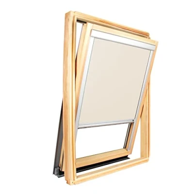 Image de AvosDim.com stores, rideaux, moustiquaires Store pour fenêtre de Toit Compatible Velux ® Occultant Uni (Beige, SK06)