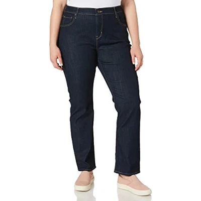 Image de Plus Size 724 High Rise Straight Jeans Femme To The Nine (Bleu) 26 Regular