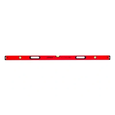 Image de PRO800 Niveau À Bulle 150cm avec Profil Ergonomique ERS+ (Easy Reading System) Précision de 0,5 mm/m a précis embouts Antichocs Couleur Rouge