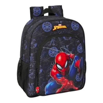 Image de Sac à dos scolaire SAFTA Spiderman Adaptable au chariot Confortable Pour enfants