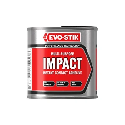 Image de Colle de contact instantanée Evo Stik 348103 Impact multi usage emballage métallique, 250 ml