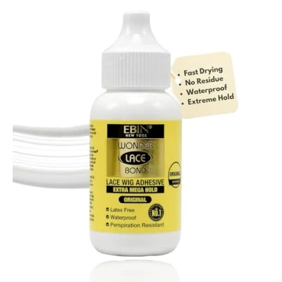 Image de EBIN NEW YORK wonder lace bond extra mega hold 1.18oz formule améliorée sans résidus facile à appliquer séchage rapide imperméable latex résistant la transpiration