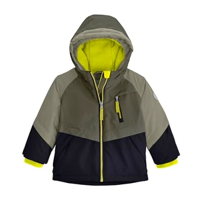 Image de first instinct by killtec Enfant Veste de ski/veste fonctionnelle avec capuche et jupe pare neige FISW 31 MNS SKI JCKT, dunkeloliv, 98/104, 42253 000
