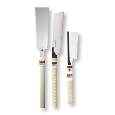Image de MAGMA J SS03 Lot de 3 scies japonaises WK220 (Kataba 220 mm), WD150 (Douzuki 150 WR240 (Ryoba 240
