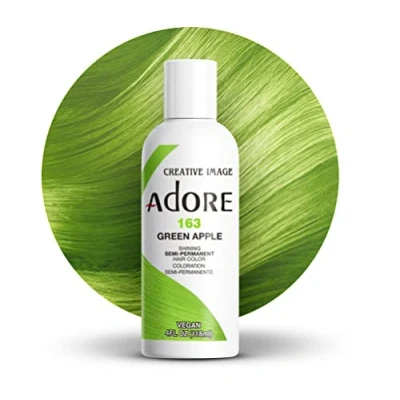 Image de Adore Shining Colorant capillaire semi permanent Pomme verte (163), 118 ml