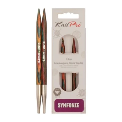 Image de KnitPro KP20428 Symphonie Aiguille Interchangeable Circulaire Spéciale Bois Multicolore 22 x 1,10 5 cm