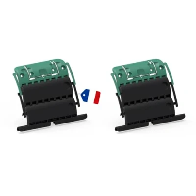Image de Ensemble de 2 attaches Verrou ZF Clicksur H875E pour tablier volet roulant Fixation sécurisée volets roulants automatique maillons Attache clipsable sécurité anti effraction