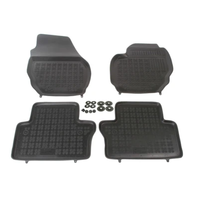 Image de REZAW PLAST 200406 Ensemble de tapis sol Caoutchouc avant et arrière 4 noir Sur mesure