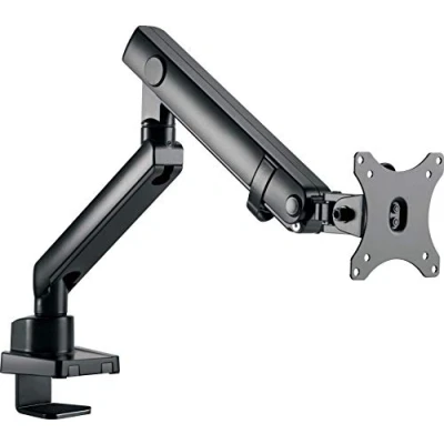 Image de ICY BOX Support d&#039;écran pour 1 écran jusqu&#039;à 32 pouces (jusqu&#039;à 8kg, VESA 75x75/100x100), Fixation sur plateau/bord de table, Acier, Noir, IB MS313 T