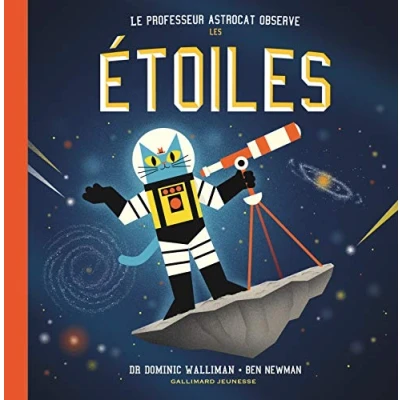 Image de LE PROFESSEUR ASTROCAT OBSERVE LES ETOILES