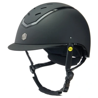 Image de Charles Owen Bombe Kylo MIPS Black Matte/Black Gloss 58 61cm