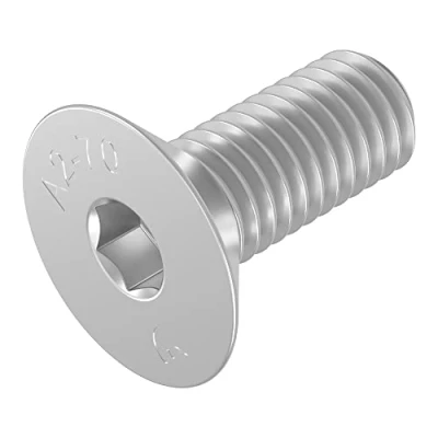 Image de Vis à tête fraisée SECCARO M6 x 16 mm, acier inoxydable V2A VA A2, DIN 7991 / ISO 10642, six pans creux, 20 pièces