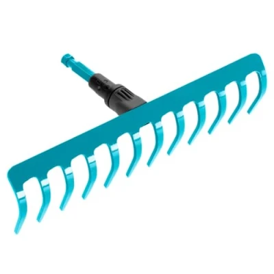 Image de râteau de jardin Combisystem Gardena : pratique avec 12 dents, accessoire idéal pour ratisser, désherber et travailler le sol, largeur travail 30 cm, tous les manches cs (3177 20)