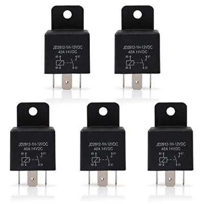 Image de Ehdis Relais Voiture 4 Pin 40 Ampères Spst 12v, Modèle No .: JD2912 1H 12VDC 40A 14VDC, Auto Commutateurs et démarreurs, 5 Pack