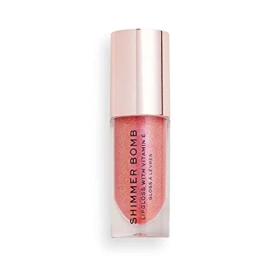 Image de Makeup Revolution Shimmer BOMB Gloss Gloss, Femme, Taille: 4.5 ml, Pink