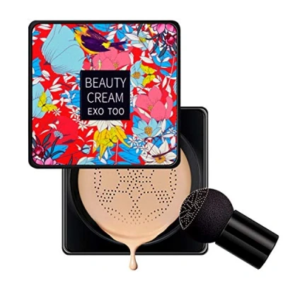 Image de BB De Coussin d&#039;air,Fond Teint Imperfection Teint,Couvrant Imperfections Couverture Foundation,Fond Longue Durée Mushroom Air Cushion,Base Maquillage Hydratant Correcteur