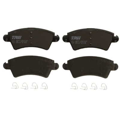 Image de TRW COTEC GDB1501 Jeu de plaquettes frein non préparé pour indicateur d&#039;usure avec accessoires PEUGEOT: 206 3/5 portes