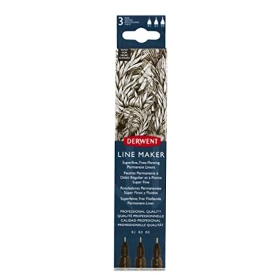 Image de Derwent Line Maker UADLMWB3 Portefeuille Noir