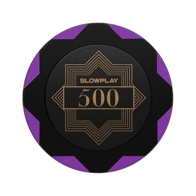 Image de SLOWPLAY Nash Jetons de Poker en Argile Rouleau 50 Bleu, 14g numérotée pour Texas Holdem Conception et Fabrication exquises (500)